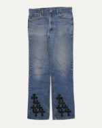 Chrome Hearts Black Cross Patch Jeans