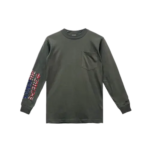 American Flag Chrome Hearts Green Long Sleeve T-Shirt